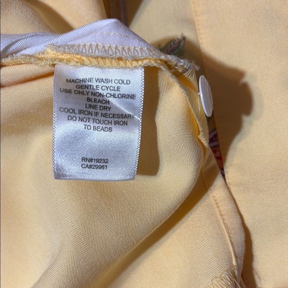 Alfred Dunner Yellow Blazer with Floral Embroidery - Picture 4 of 7